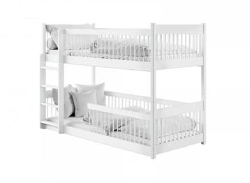 Stapelbed Bram - 2-persoons - Kinderbed - Wit - 80 x 180, Verzenden, Nieuw