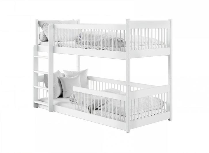 Stapelbed Bram - 2-persoons - Kinderbed - Wit - 80 x 180, Kinderen en Baby's, Kinderkamer | Stapelbedden en Hoogslapers, Verzenden