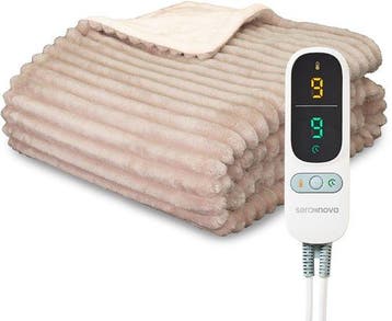 2dekans | Seranova Elektrische Deken XXL - Extra, Ophalen of Verzenden, Zo goed als nieuw, Beige