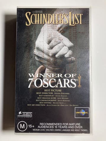 SCHINDLERS LIST (IMPORT WITHOUT DUTCH SUBS) (VHS), Cd's en Dvd's, Verzenden, Gebruikt
