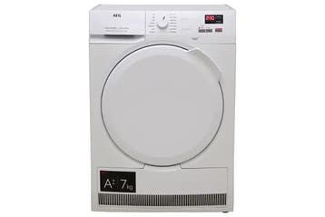 AEG T7DBNP400 - Warmtepompdroger - 7 kg - ProSense &, Ophalen of Verzenden, Zo goed als nieuw, Voorlader, 85 tot 90 cm