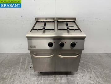 RVS Combisteel Dubbele Friteuse 2 x 18 liter 400V Horeca, Ophalen of Verzenden, Gebruikt