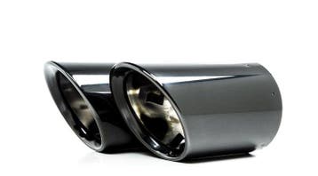 Uitlaat eindstukken black chrome passend voor BMW 3 serie..., Verzenden, Nieuw