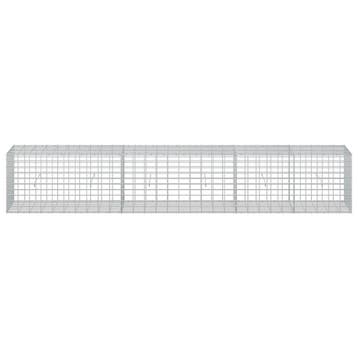 vidaXL Gabion met 5 mm Draad en 5x10 cm Gaas 300x50x50 cm, Verzenden, Nieuw, IJzer