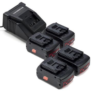 Startset: 4x Bosch GBA 18V / 1600Z00038, 123accu huismerk, Verzenden, Nieuw