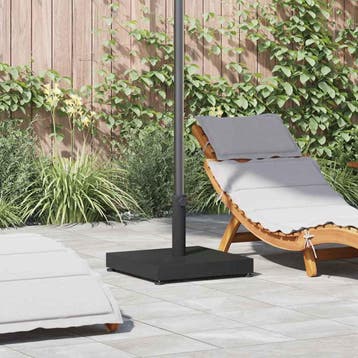 vidaXL Parasolvoet Zwart 45 x 45 x 31,5 cm, Verzenden, Nieuw, Minder dan 1 meter, Parasolvoet