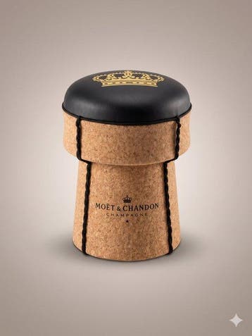 MOET & CHANDON Champagne Cork Puff – Unique Collector’s