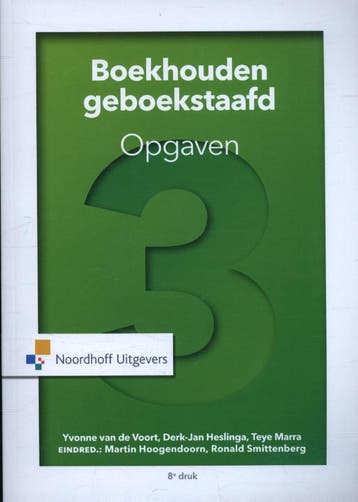 Boekhouden geboekstaafd 3 opgaven 9789001846022, Boeken, Verzenden, Zo goed als nieuw