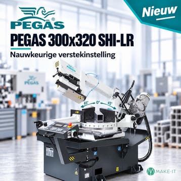 Semi-automatische bandzaagmachine Pegas-Gonda 300x320mm Vers, Ophalen of Verzenden