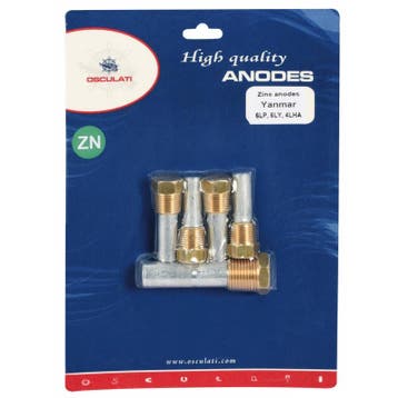 Anode Kit Zink Yanmar Inboard 6LP/6LY/4LH Motoren, Ophalen of Verzenden, Nieuw, Zeilboot of Motorboot