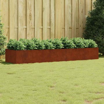 vidaXL Plantenbak verhoogd 280x80x40 cm cortenstaal, Verzenden, Nieuw, Metaal, 60 tot 100 cm