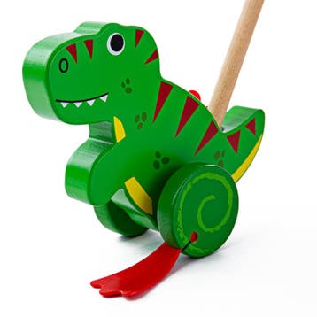 BigJigs houten duwstok T-Rex dinosa van €16,99 voor €15,29, Ophalen of Verzenden, Nieuw