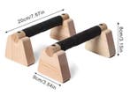 Houten Push-Up Bars Parallettes Set voor Training, Verzenden, Nieuw