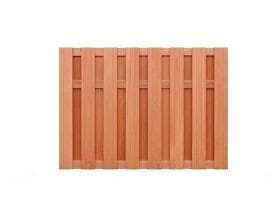Schutting hardhout geschaafd, 18-planks, 130 x 180 cm, Ophalen of Verzenden, Nieuw