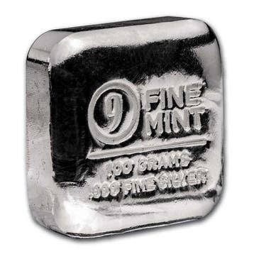 100 gram - Zilver .999 - 100g 9Fine Mint 999 Fine Silver