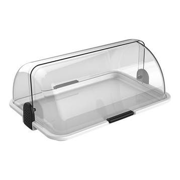 Rolltop Vitrine | Kunststof | 1 Etage | 470x320x210(h)mm, Verzenden, Nieuw in verpakking