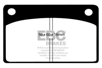 EBC 66-68 Volvo 140 1.8 Redstuff Front Brake Pads, Ophalen of Verzenden, Nieuw