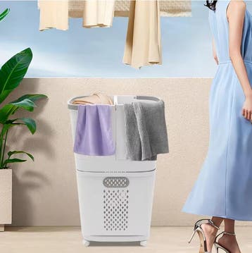 Rolbare wasmand met 3 bakken op wielen, compact design, Huis en Inrichting, Badkamer | Badkamermeubels, Verzenden, Nieuw
