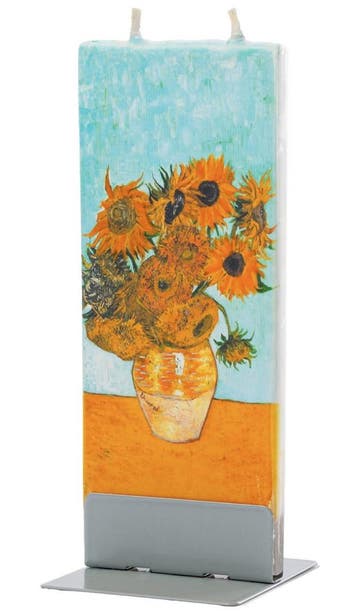 Zonnebloemen van Gogh  | FLATYZ platte kaars – uniek ha..., Verzenden, Nieuw