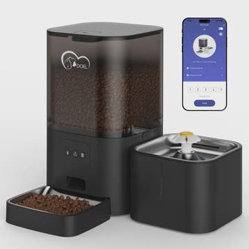 DOEL 2-in-1 Smart Voerautomaat & Drinkfontein voor Katten en, Verzenden, Nieuw