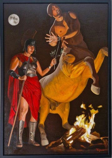 Stefano Trapanese (1963) - Pallade e il centauro (Pallas and
