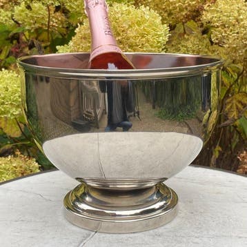 Champagne koeler - Verzilverd of Vernikkeld Messing