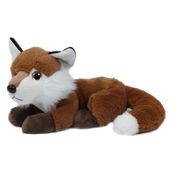 Vos knuffel - zachte pluche - donkerbruin - 20 cm, Verzenden, Nieuw