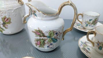 Sarreguemines, Keller et Guérin de Luneville - Koffieservies