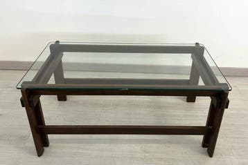 Salontafel - Hout, Glas