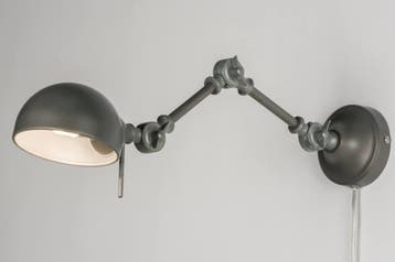 Rietveld Wandlampen - Staalgrijs - Metaal, Verzenden, Nieuw