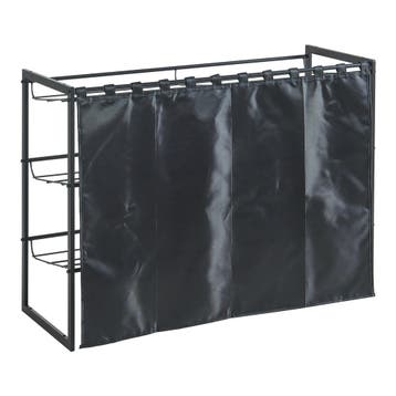 Schoenenrek Sel 80x32x60 cm voor 9 paar schoenen zwart [en.c, Verzenden, Nieuw