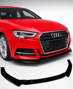 Voorspoiler | Audi A3 / S3 8V | 2017-2020 | glanzend zwart, Auto-onderdelen, Verzenden, Nieuw, Audi