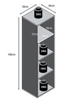 Boekenkast Skylar MDF-Eiken 106x30x30cm (Meubelen), Verzenden