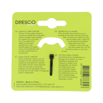 Dresco Zadelstrop Chroom, Verzenden, Nieuw