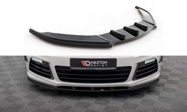 Voorspoiler V.1 Volkswagen Scirocco R Maxton Glans Zwart, Auto-onderdelen, Carrosserie en Plaatwerk, Ophalen of Verzenden