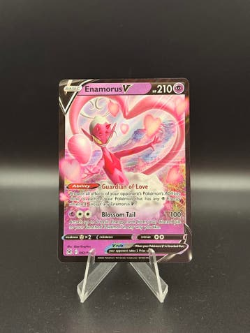 Pokemon Sword & Shield Enamorus V #082/196, Verzenden, Gebruikt, Losse kaart