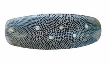 Patentspeld 9cm - Ovaal Model – Fantasieprint - Strass, Nieuw