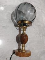 Globe tafellamp - Marmer, Messing, Glas - Vintage, Antiek en Kunst