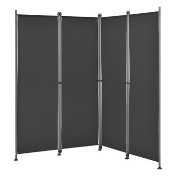 Tuinscherm scheidingswand zonwering 170x215 cm zwart, Tuin en Terras, Verzenden, Nieuw