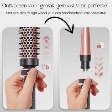 2dekans | Sansbeauté® 5-in-1 Thermal Brush – Warmteborstel, Sieraden, Tassen en Uiterlijk, Uiterlijk | Haarverzorging, Ophalen of Verzenden