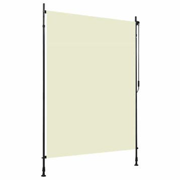 vidaXL Rolgordijn voor buiten 150x270 cm crème, Verzenden, Nieuw