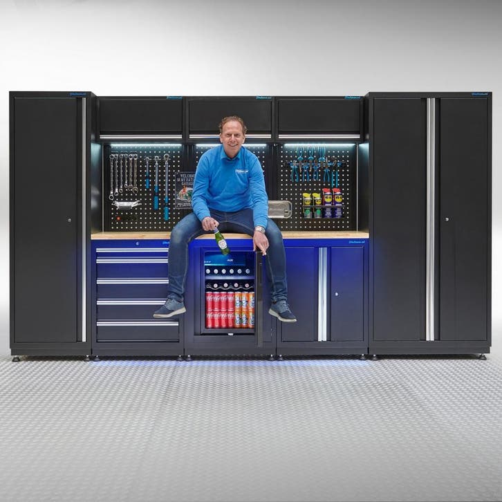 Datona Werkplaatsinrichting PREMIUM eiken werkblad met, Doe-het-zelf en Verbouw, Werkbanken, Nieuw, Ophalen of Verzenden