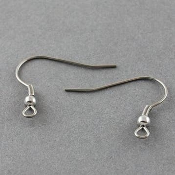 4 x Tarnish Resistant RVS 304 oorbelhaakjes 21 x 22 mm –.., Ophalen of Verzenden, Nieuw, Overige typen