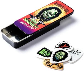 Jim Dunlop Kirk Hammett Metallica opbergblikje met plectrums, Ophalen of Verzenden, Nieuw, Gebruiksvoorwerp