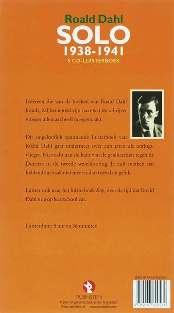 Solo 9789047600534 Dahl, Verzenden, Gelezen, Dahl