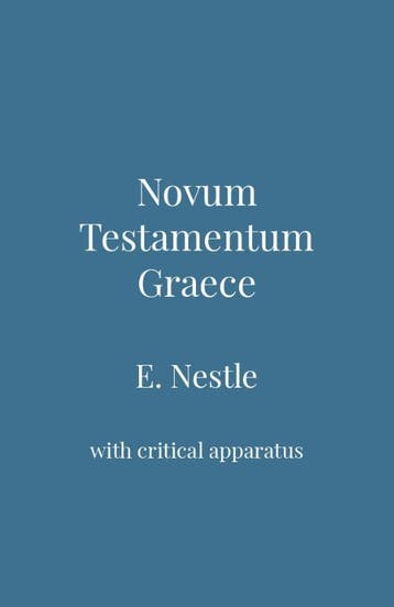 Novum Testamentum Graece | Eberhard Nestle | Nieuw, Ophalen of Verzenden, Nieuw, Eberhard Nestle