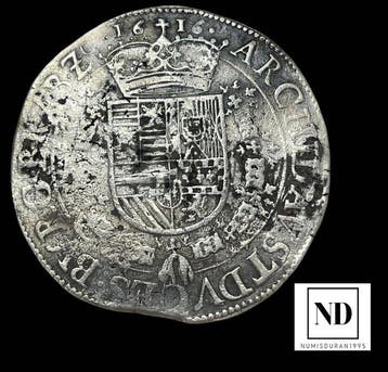 Spaanse Nederlanden. Albrecht en Isabella. Patagon 1616 -