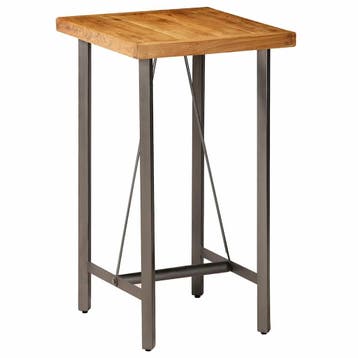 vidaXL Bartafel 60x60x107 cm massief gerecycled teakhout, Huis en Inrichting, Verzenden, Nieuw