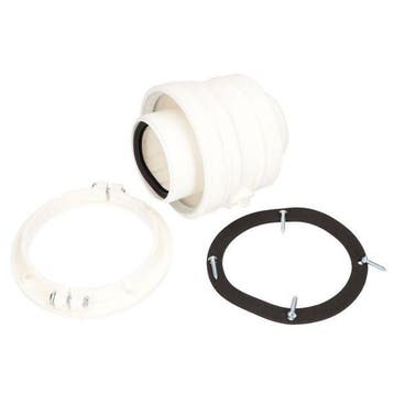 Ferroli Ø60/100 concentrische rookgasadapter, Verzenden, Nieuw