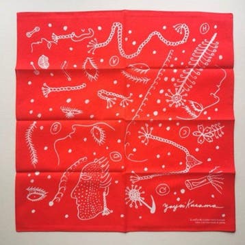 Yayoi Kusama (1929) - BANDANA Rouge (cotton)